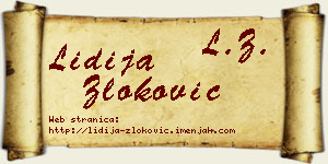 Lidija Zloković vizit kartica